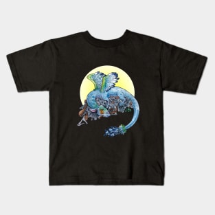 Spoon Hoarding Dragon Kids T-Shirt